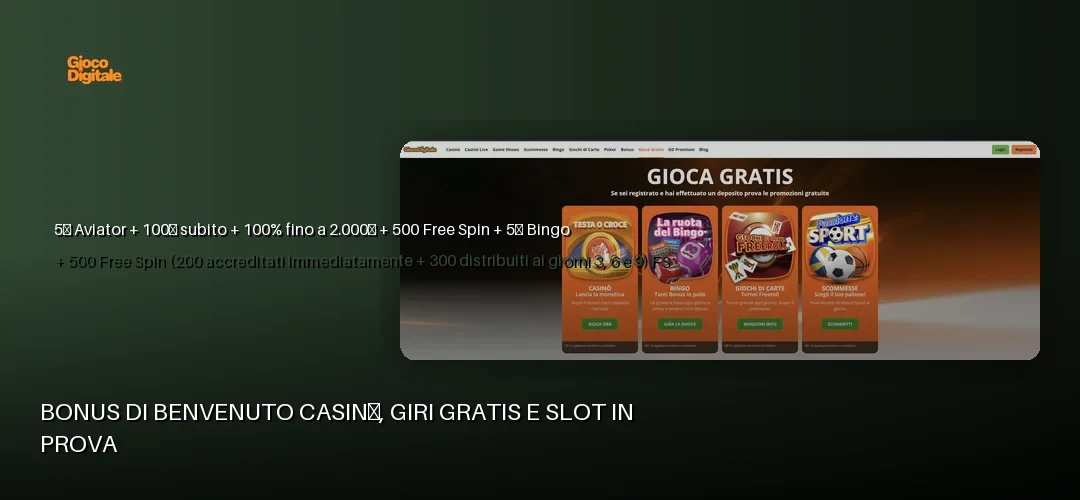 Gioco Digitale promotional banner
